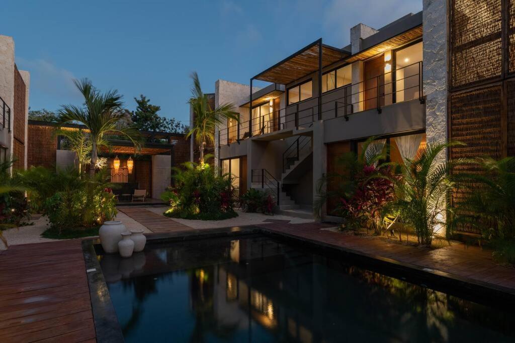 Departamento Boho Chic, Alberca Privada , Centrico Apartment Tulum Bagian luar foto